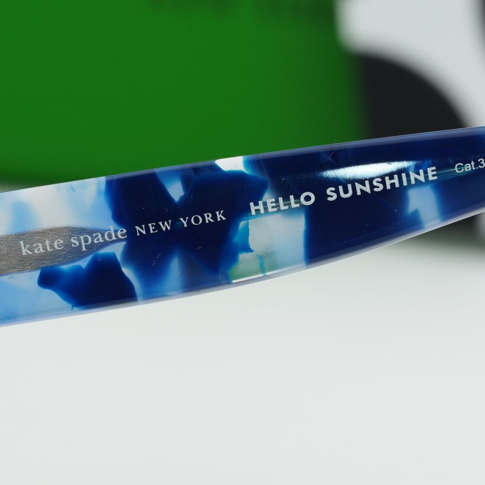 Kate Spade AUBRIELLA/G/S 0PJP 9O Cat Eye Sunglasses - Blue/Grey - Picture 9 of 11